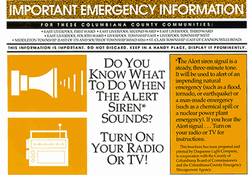 Important Emergency Information