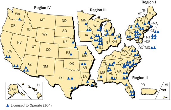 US Nuclear Power Plant Information