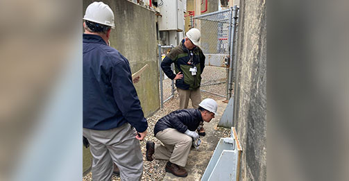 NRC managers Mohamed Shams and Rob Taylor are #OntheJob at TerraPower observing staffers experimenting with salt for use in the company’s advanced reactor design.