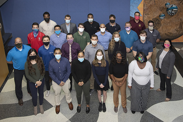 The NRC's Nuclear Regulator Apprenticeship Network (NRAN) group photo wearing masks