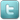 twitter icon of the letter 't' in blue background and white letter