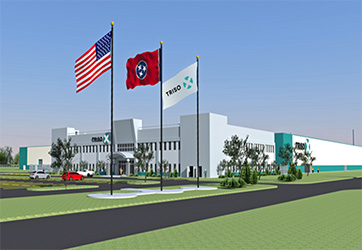 Artist's rendering of proposed TRISO-X, Fuel Fabrication Facility, Oak Ridge, TN
