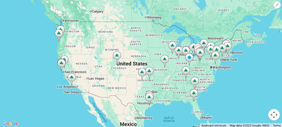 Map of NRC-Regulated Complex Materials Sites Undergoing Decommissioning