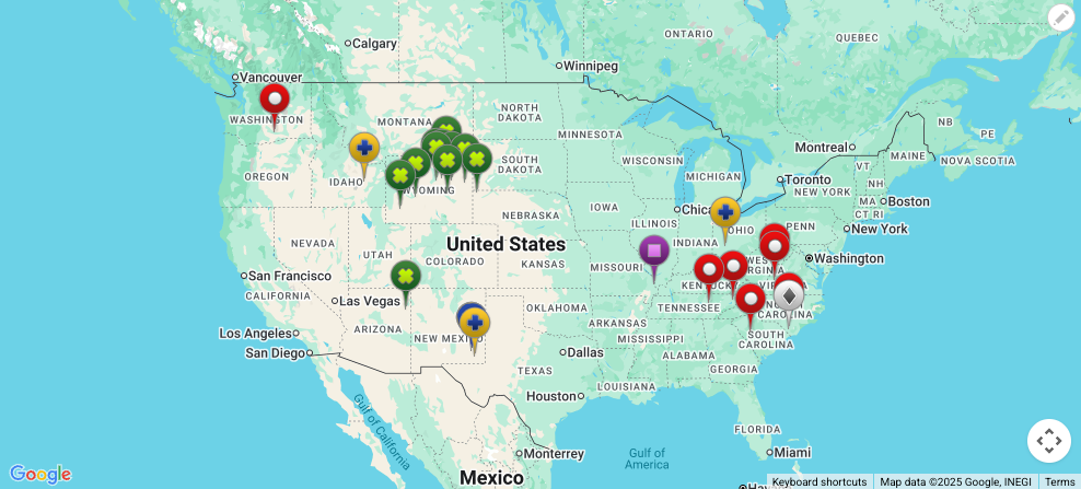 Map of Operating Nuclear Power Reactors (by Location or Name)