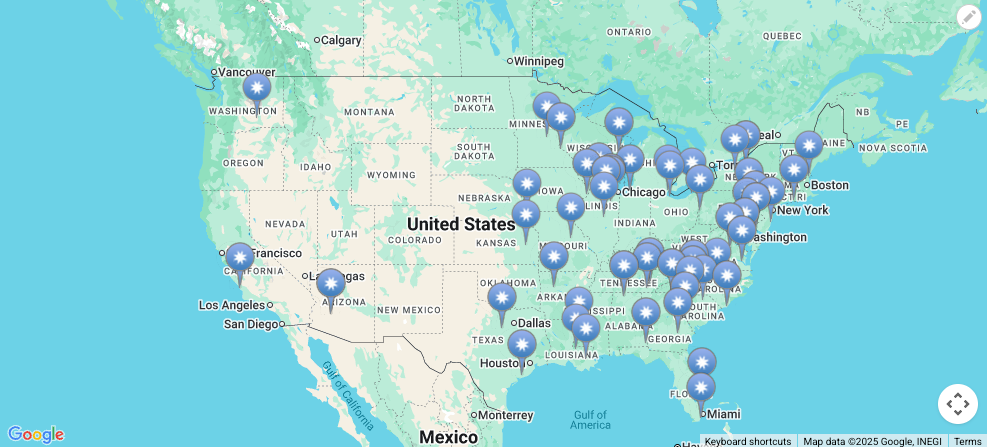 Map of Operating Nuclear Power Reactors (by Location or Name)