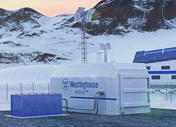 image of westinghouse eVinci reactor