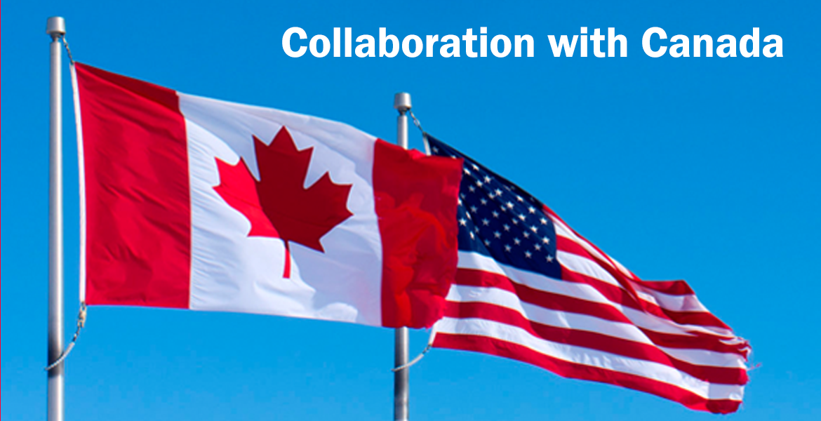 image of US and Canadian flag