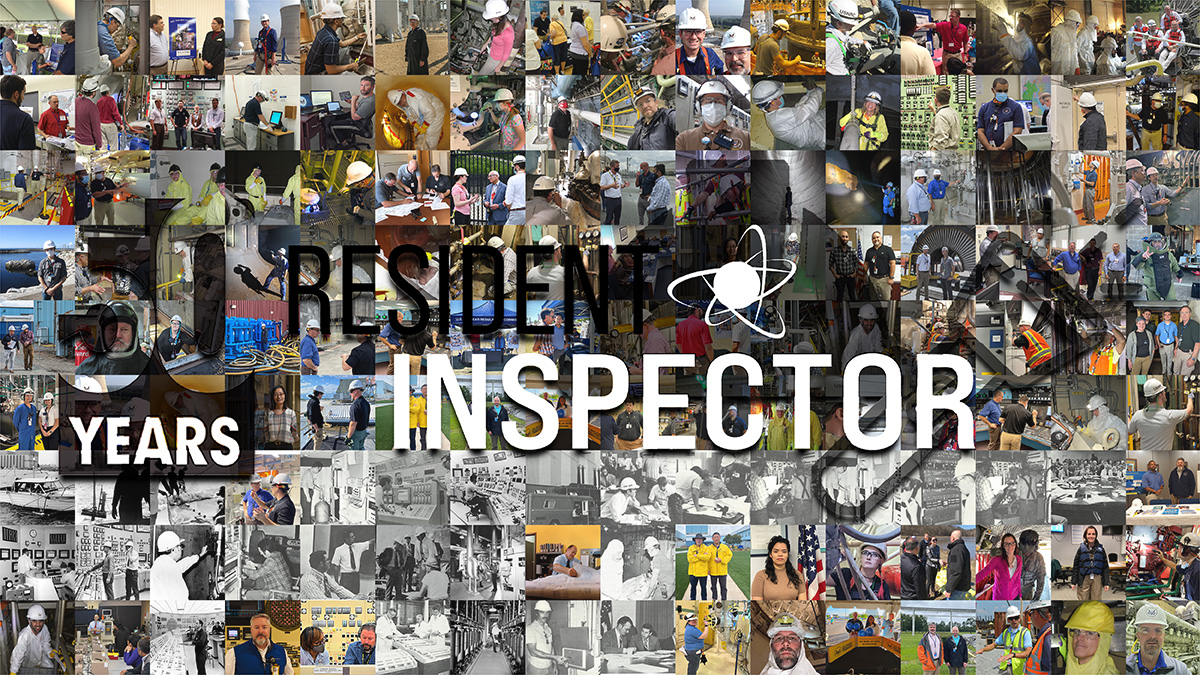 Collage of images for Resident Inspector 50 years