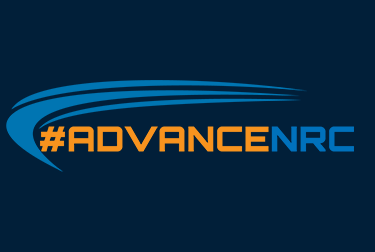 Image of the ADVANCE Act official logo stating #ADVANCENRC