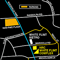 [Map of NRC parking]
