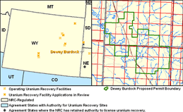 State Map and Proposed Permit Boundary for Dewey Burdock Uranium Recovery Facility
