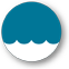 Flooding Reevaluations a brown circle with brown water covering the lower half of the circle