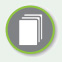 icon/hyperlink to Inspection Reports page, consisting of a grey circle with light green outline and in the center, 3 cascading white images of a blank document