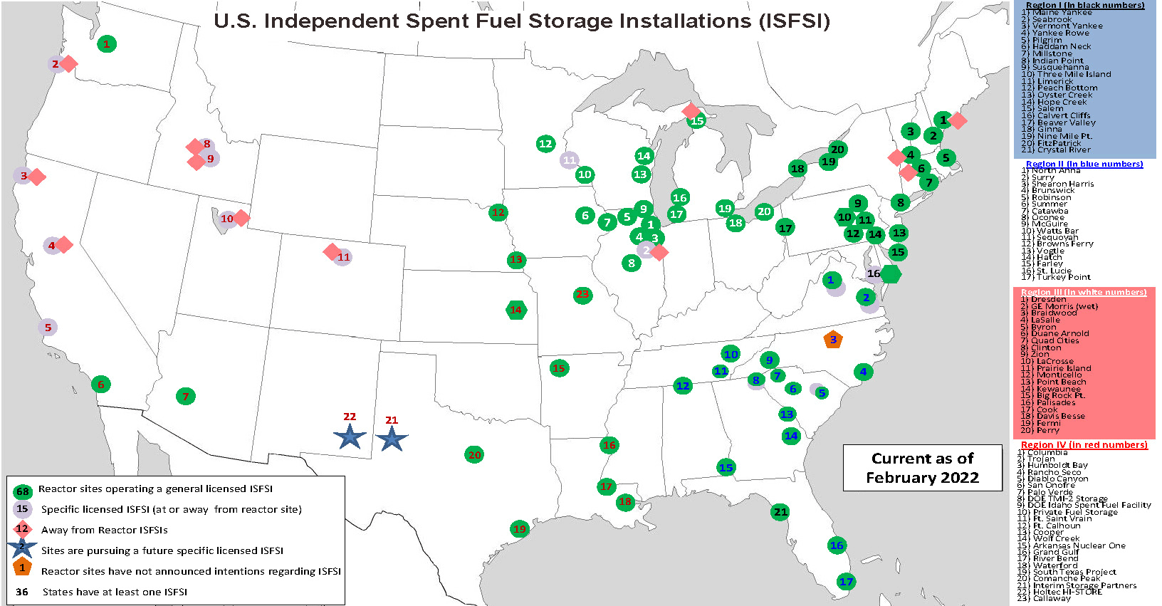 Independent Spent Fuel Storage Installations ISFSI NRC gov