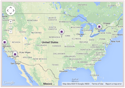 Locations of Research and Test Reactor Sites Undergoing Decommissioning