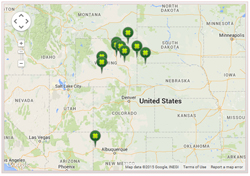 Locations of Uranium Recovery Facilities