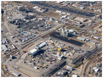 Aerial photograph of SRS H-Tank Farm (FTF) in Aiken, South Carolina