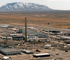 Aerial photograph of the Idaho National Laboratory (INL) Nuclear Technical and Engineering Center (INTEC) Tank Farm Facility (TFF) in Butte County, Idaho