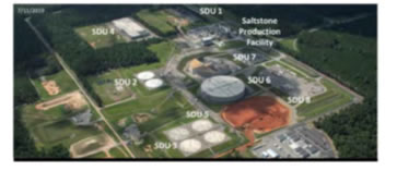Aerial Photograph of the Savannah River Site (SRS) Saltstone Disposal Facility (SDF) in Aiken, South Carolina