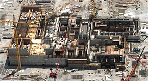 Aerial photo of AREVA MOX Services, Aiken, SC facility during construction