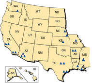 Map of NRC Region 4