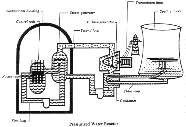 illustration of a Pressurized Water Reactor