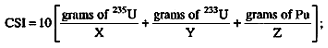 Equation for CSI Equal to 10