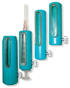 Lead-shielded syringes, model PSV Courtesy of COMECER S.P.A.