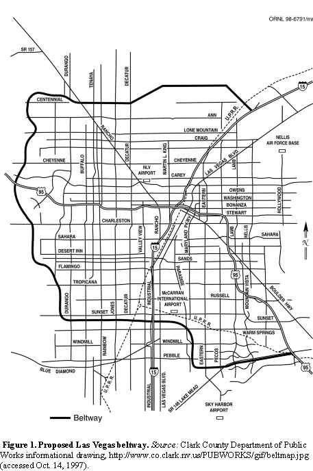 Proposed Las Vegas beltway
