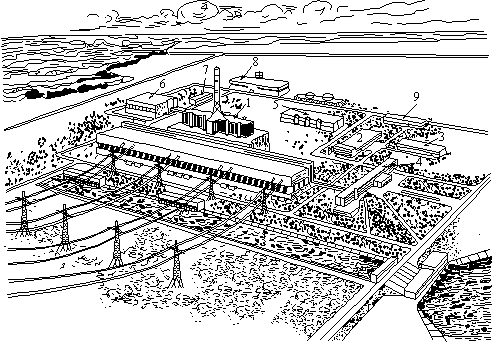 Figure 2.2 Boiling-water-reactor generating system