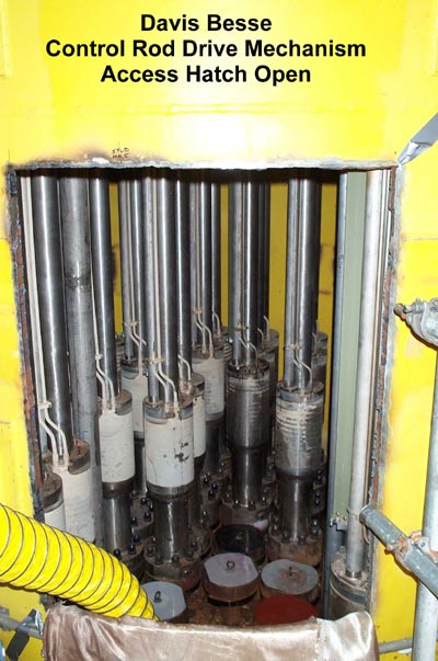 Davis Besse Control Rod Drive Open Access Hatch View
