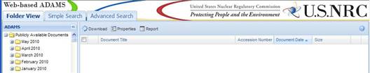 Navigate through the folder view
