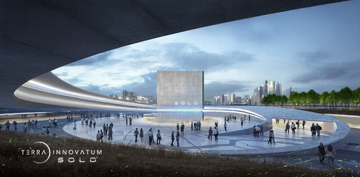 Rendering of Terra Innovatum SOLO plaza