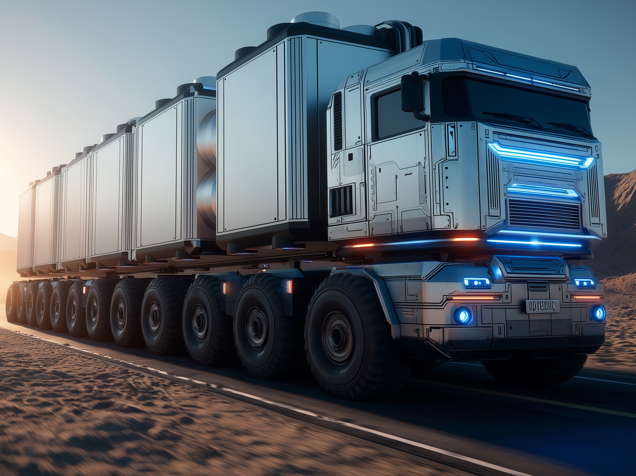 Microreactor on a truck