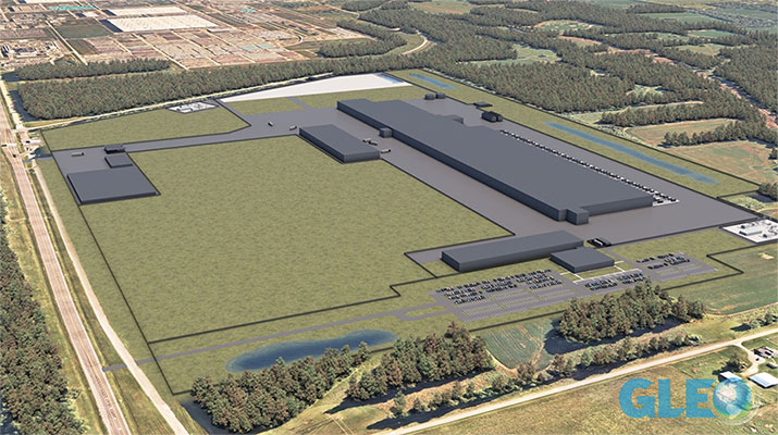 Aerial photo of Global Laser Enrichment, Wilmington, NC