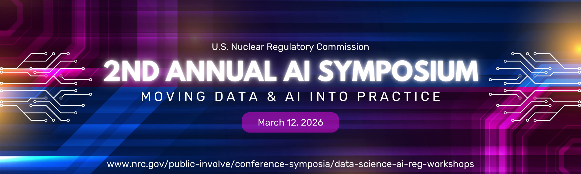 U.S. Nuclear Regulatory Commission: 2nd Annual AI Symposium, Save the Date! March 16, 2026