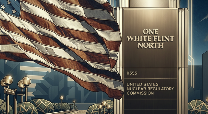 American Flag and One White Flint Address