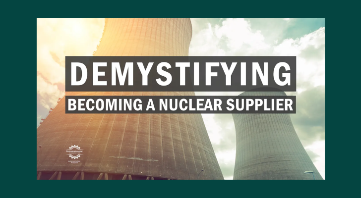Thumbnail of cooling towers in the background with the title of the video