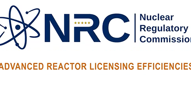 NRC logo with "Advanced Reactor Licensing Efficiencies" text